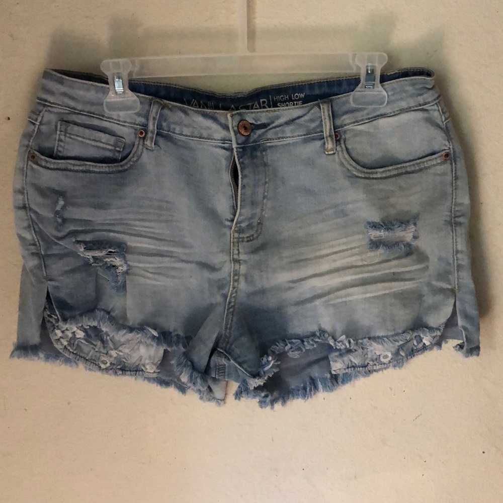 Jean shortie shorts